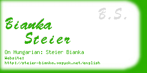 bianka steier business card